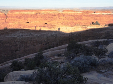 Our Shadows along the spine to Double O Arch