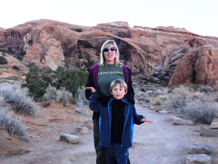 Landscape Arch in the background